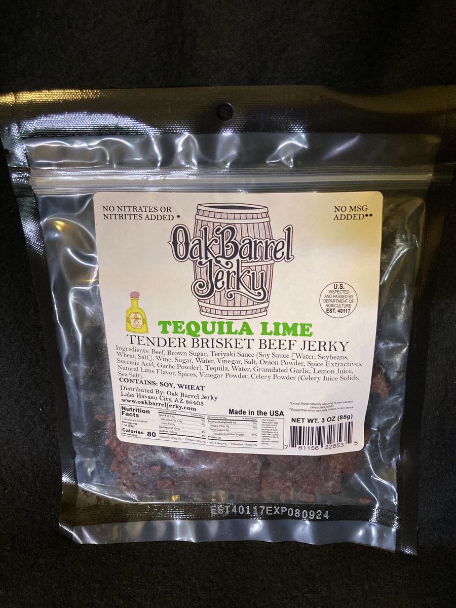 Tequila Lime Steak Cut Beef Jerky